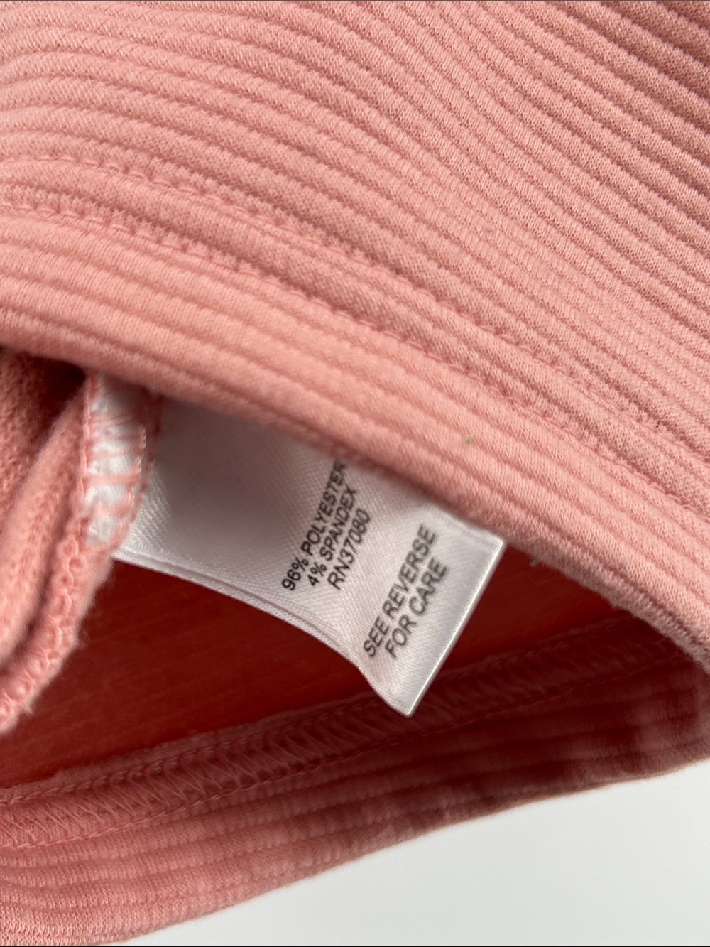 EST 1946 Ribbed Oversized Sweatshirt Material Pullover in Dusty Pink Sz 22/24W - Picture 5 of 7